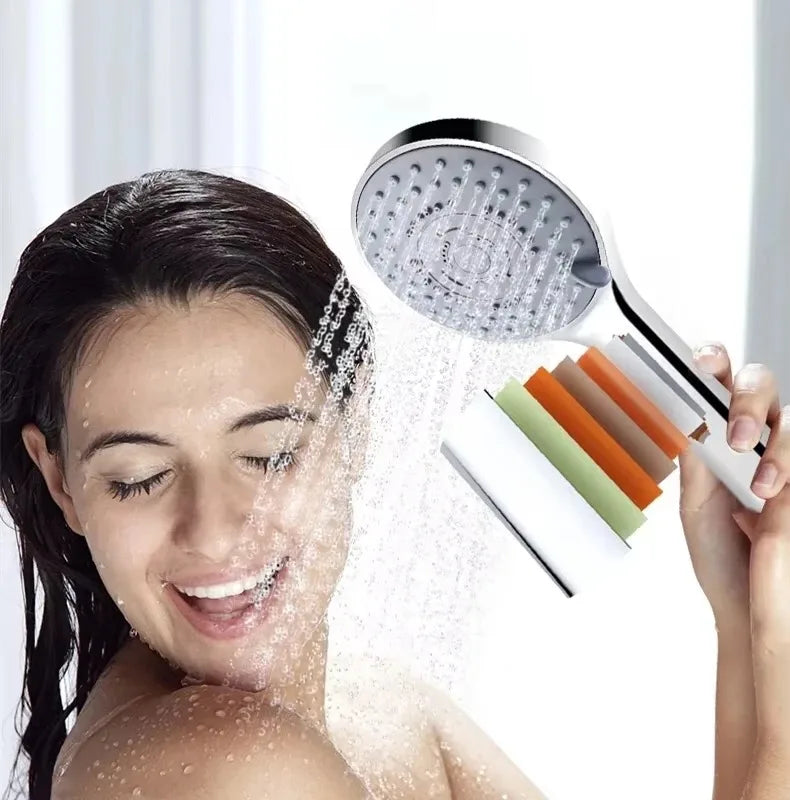3-Piece Bathroom Shower Set – 5-Mode High-Pressure Handheld & Large Panel Rainfall Shower Head