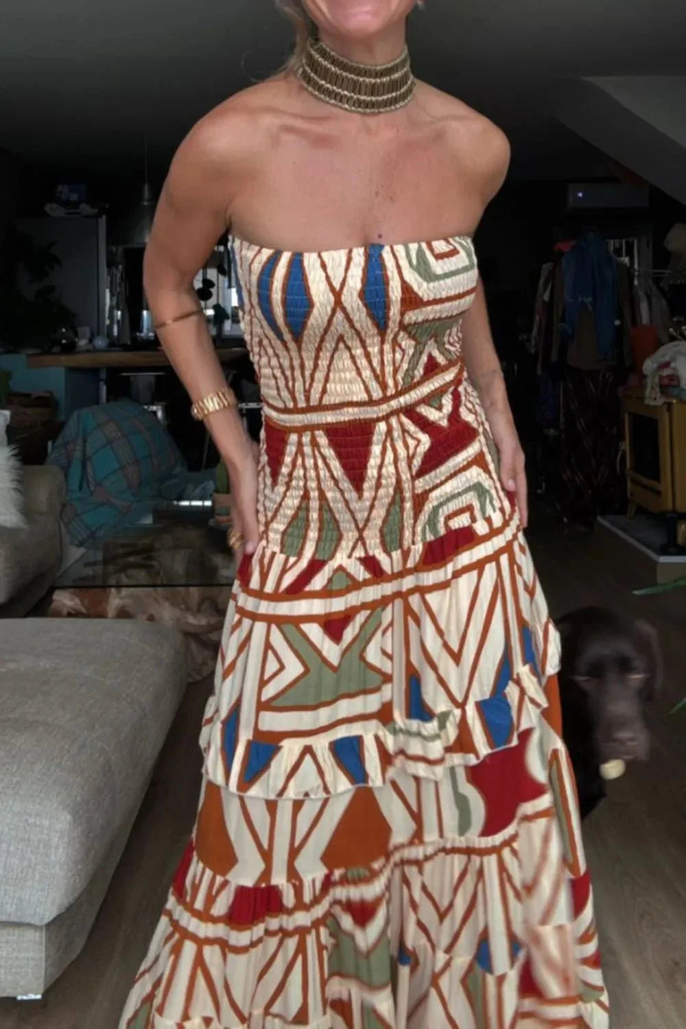 Smocked Printed Tube Dress - Chic Summer Style for Every Occasion